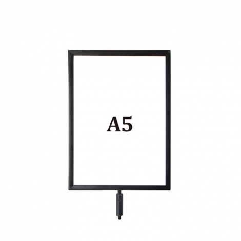 Vertical A5 sign holder