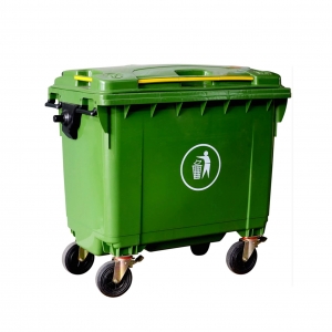 四輪回收托桶(綠) 660L