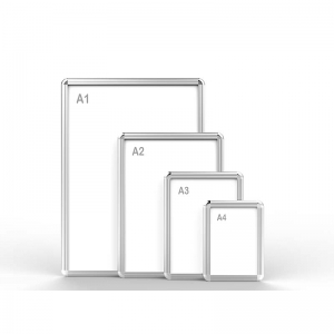 Snap-open aluminum alloy frame