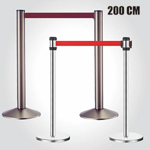 Retractable belt barrier - 200cm