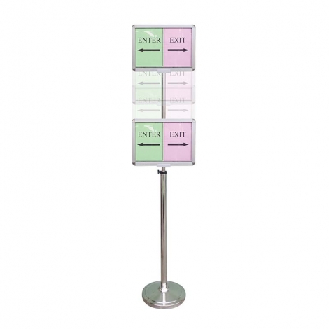 高柱型雙面告示牌